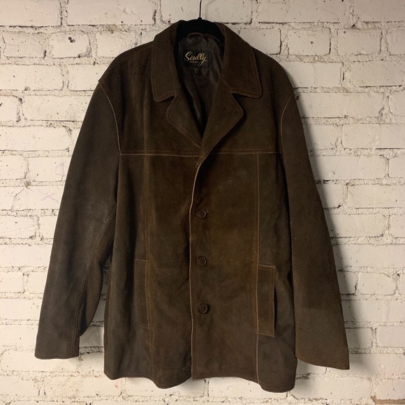 Scully Button Up Leather Jacket Size Medium
